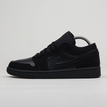 Кецове и обувки Jordan Air Jordan 1 Retro Low "Triple Black" Черно | 553558-025, 0