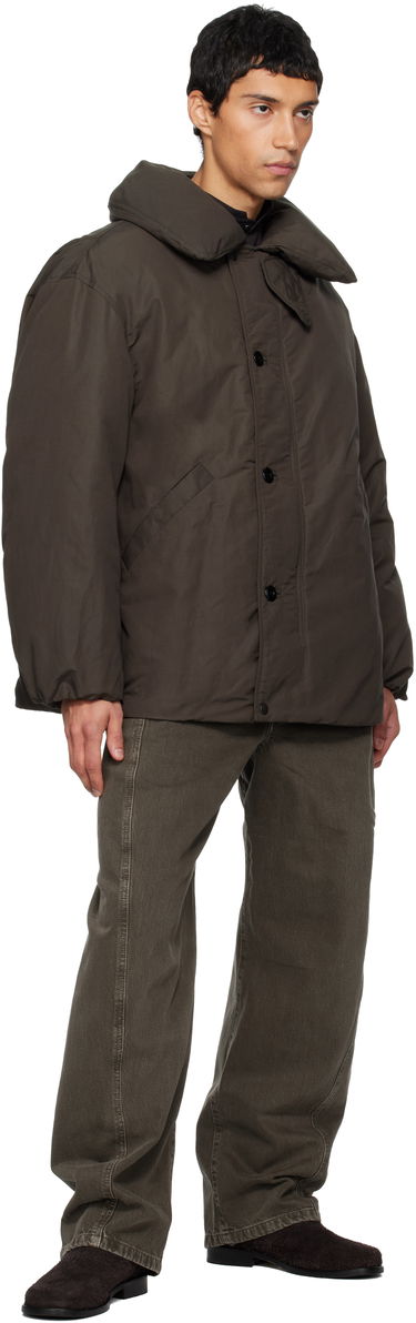 Пухо яке LEMAIRE Puffer Blouson Down Jacket with Padded Collar Кафяво | OW1164 LF1019, 3