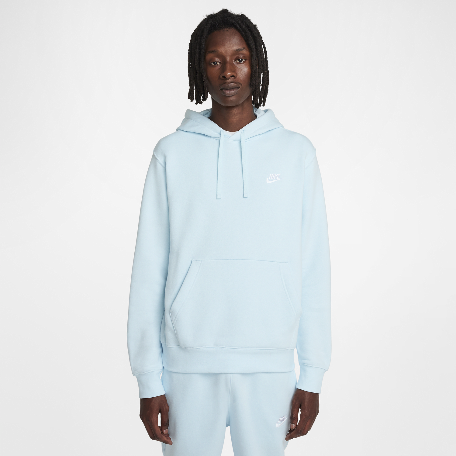 Суитчър Nike Club Fleece Sweatshirt With Hood Тюркоазено | BV2654-474, 0