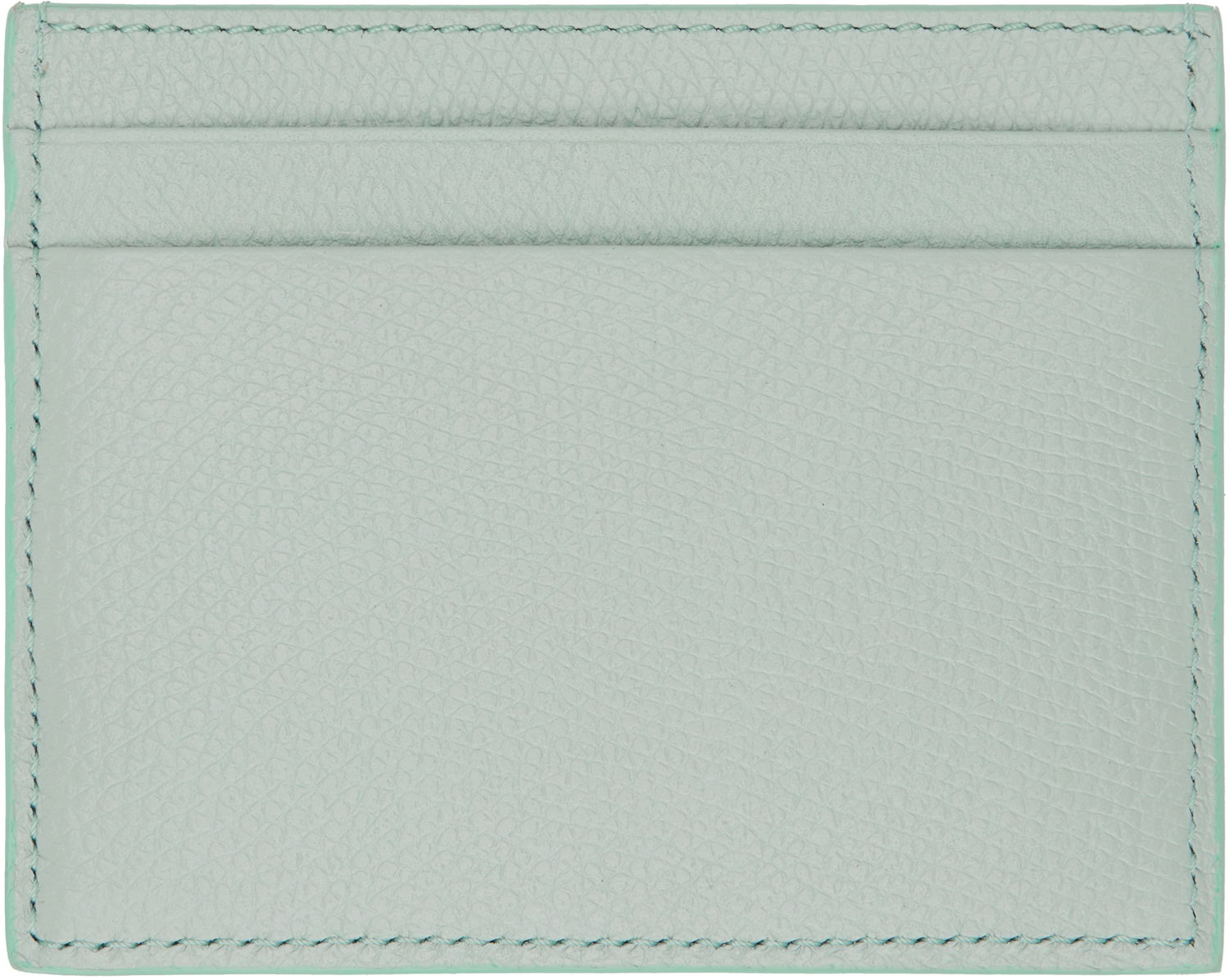 Портфейл Valentino Valentino Garavani VLogo Signature Grainy Calfskin Card Holder Тюркоазено | 6W2P0AJ7SNP, 1