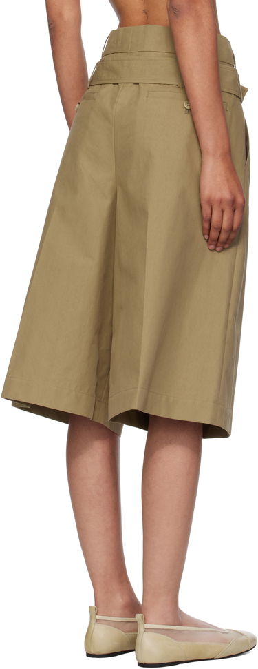 Къси панталони Simone Rocha Simone Rocha Wide Leg Multi Belt Loop Shorts Бежово | 4160 1267, 2