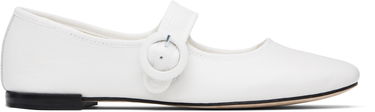 Облекло Repetto Repetto Georgia Square-Toe Mary Jane Ballerina Flats Бяло | V4141VE, 0