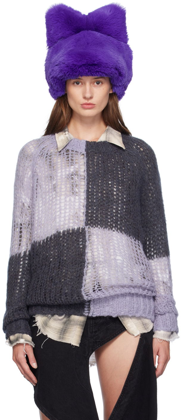 Пуловер Acne Studios Loose Sweater Лилаво | A60543-