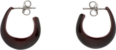 Обеци LEMAIRE Lemaire Curved Mini Drop Earrings Бургунди | AC278 LO0114, 0