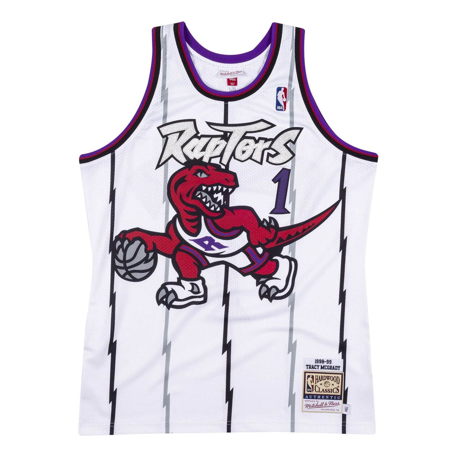 Фланелка Mitchell & Ness NBA Toronto Raptors 1998-99 'Tracy McGrady' Jersey Бяло | AJY4CP19178-TRAWHIT98TMC, 0