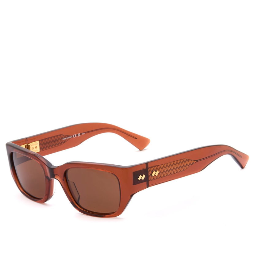 Слънчеви очила Bottega Veneta Bottega Veneta Intrecciato Wirecore BV1400S Sunglasses Кафяво | BV1400S-003