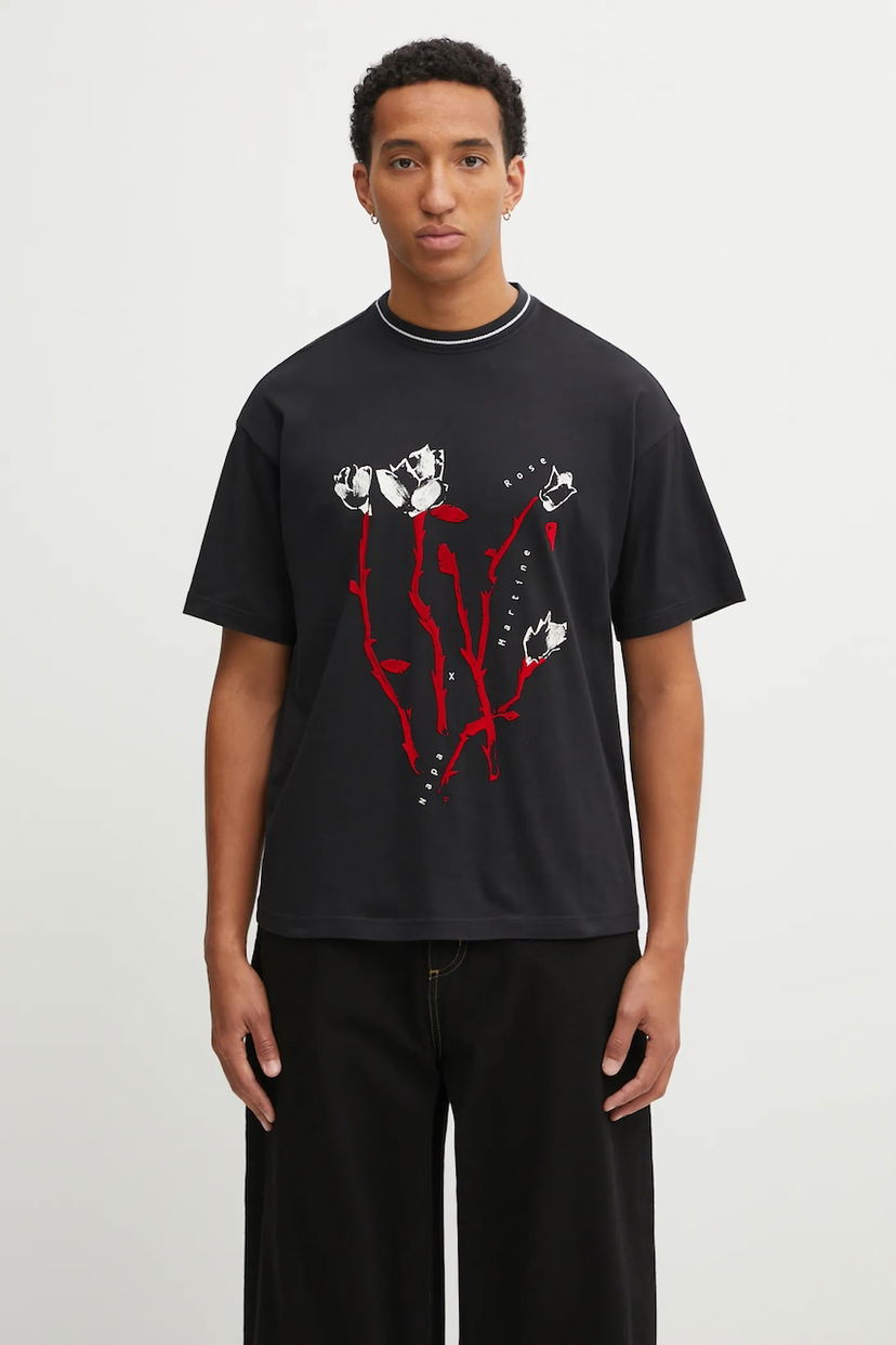 Тениска Napapijri T-Shirt Napapijri x Martine Rose Rose Print Черно | NP0A4I569411