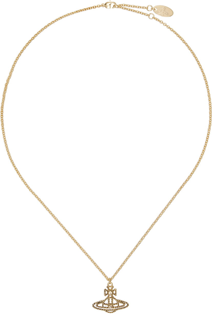 Колие Vivienne Westwood Vivienne Westwood Coretta Pendant Necklace Жълто | 630203GJ-02R958-