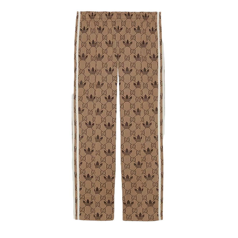 Спортни панталони Gucci GG x Trefoil Jacquard Sweatpants Beige/Ebony Бежово | ‎722999 XJE1O 9742