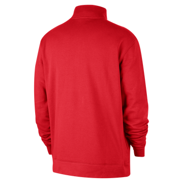 Суитчър Nike NBA Chicago Bulls Club Courtside Half-Zip Top Червено | FZ7711-657, 2
