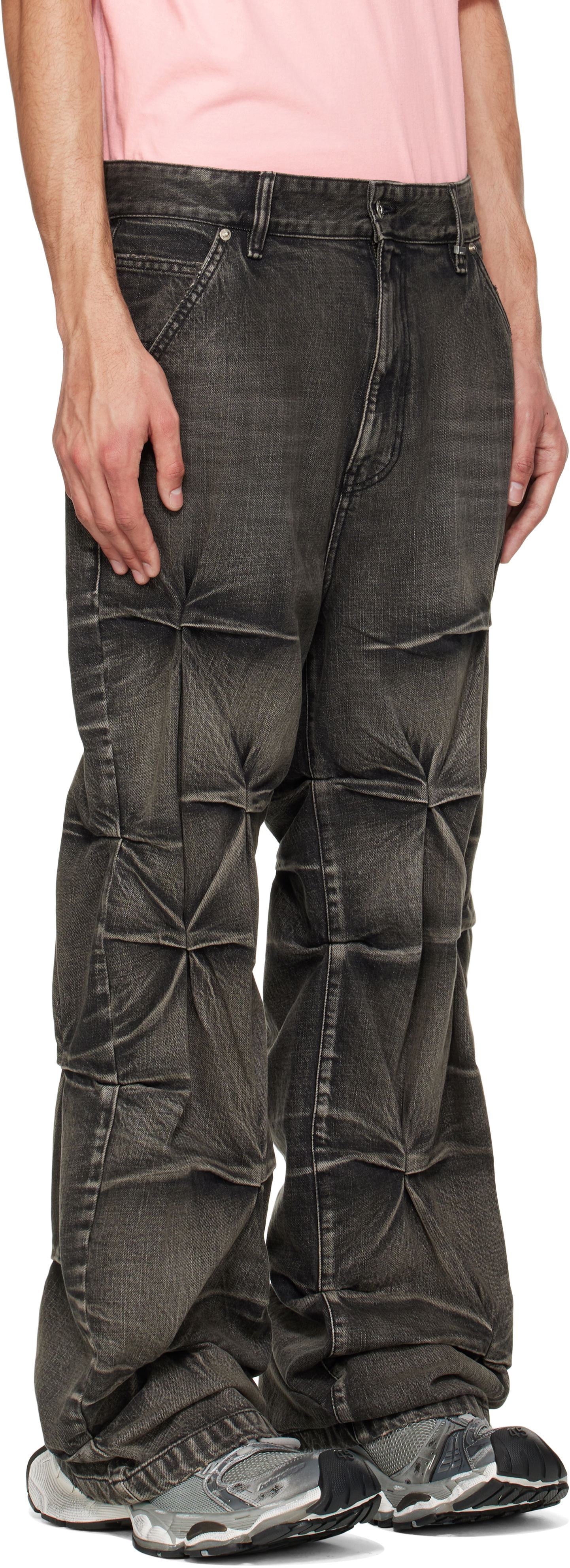 Дънки We11done We11done Wrinkled Jeans Черно | WD-DP1-25-365-M-BK, 1