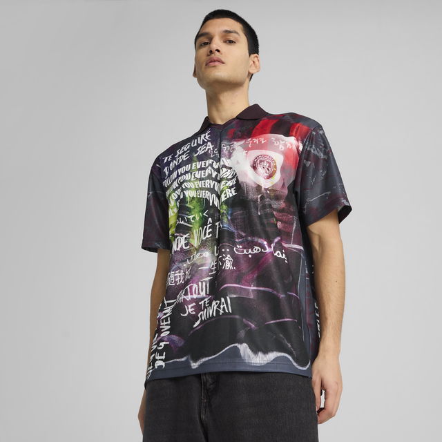 Manchester City ftblNRGY+ Retro Graphic Print T-Shirt