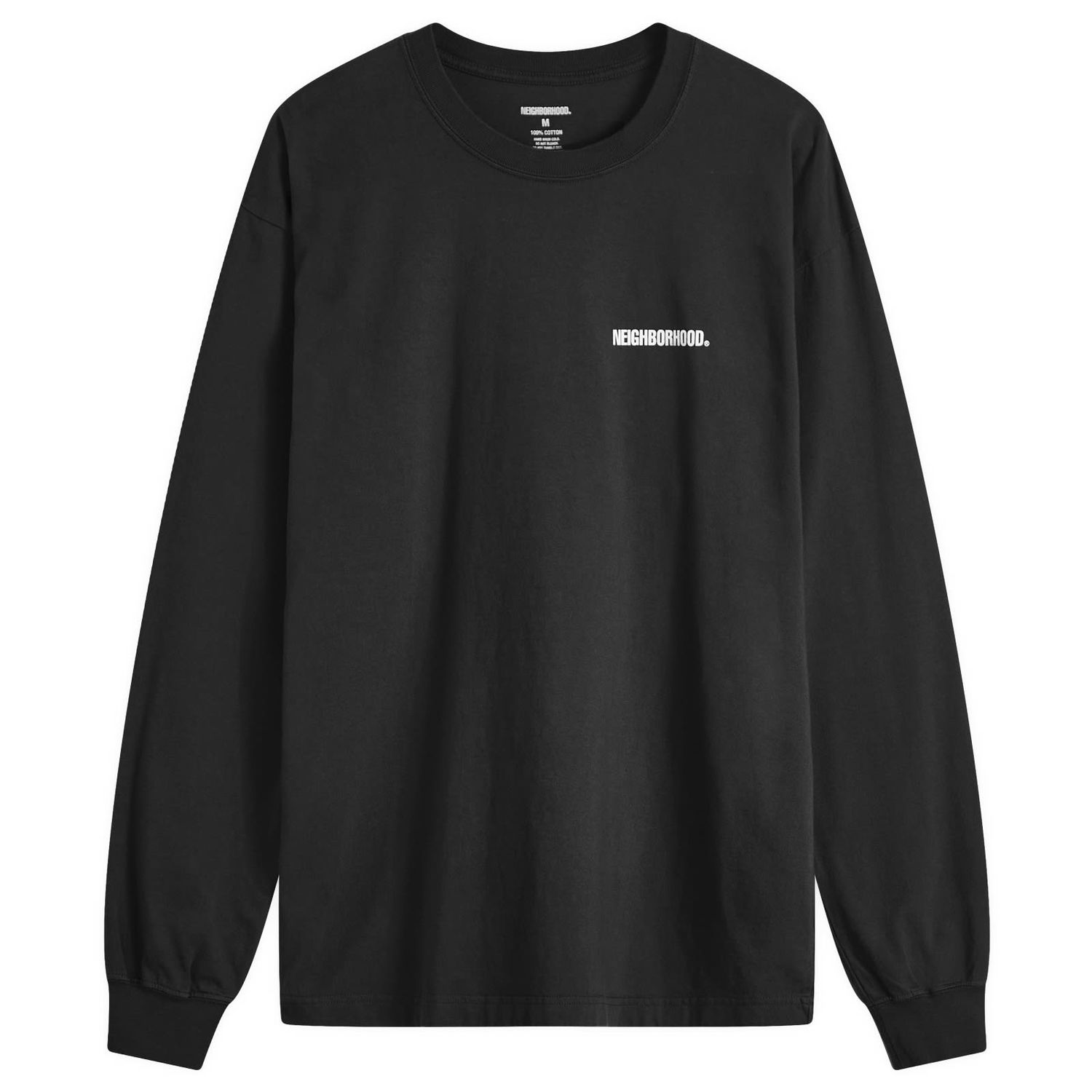 Тениска Neighborhood Long Sleeve T-Shirt Черно | 242PCNH-LT01-BLK, 0