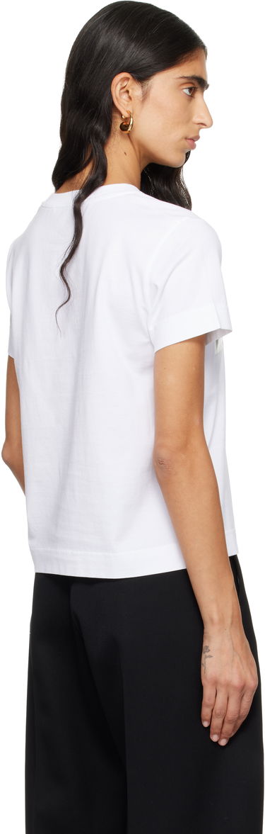 Тениска Givenchy Givenchy Tape Print Crewneck T-shirt Бяло | BW70FJP78U100, 2