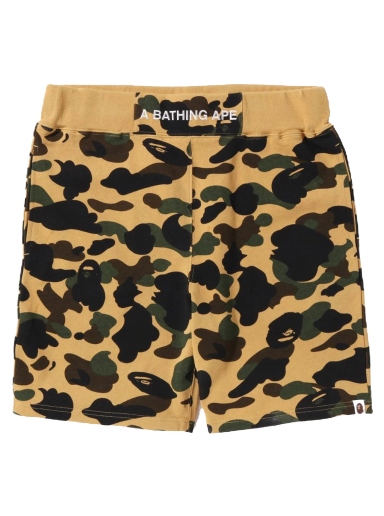 Къси панталони BAPE 1st Camo Sweat Shorts Жълто | 1I80-153-008