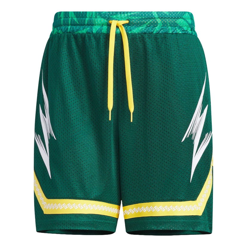 Къси панталони adidas Originals Graphic Basketball Shorts Зелено | JC6792