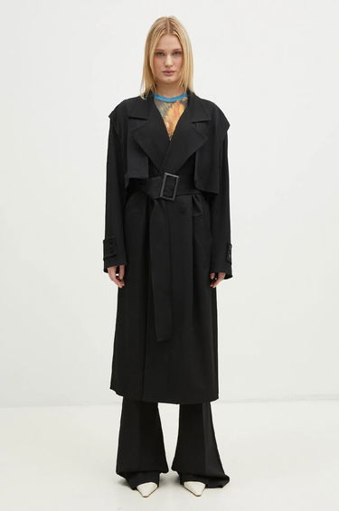 Тренчкот JW Anderson JW Anderson Oversize Trench Coat Черно | CO0310.PG0011.999, 0