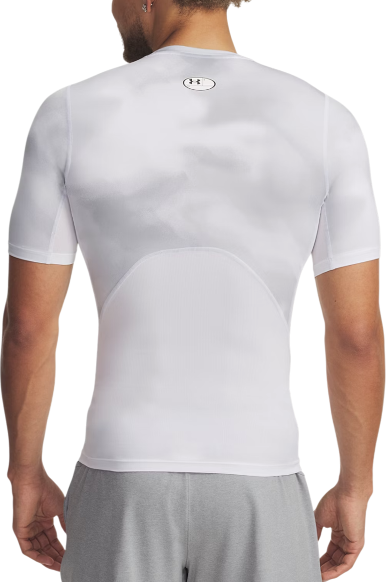 Тениска Under Armour HG Armour Printed Short Sleeve T-Shirt Бяло | 1383321-101, 1