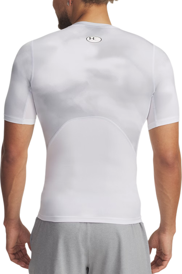 Тениска Under Armour HG Armour Printed Short Sleeve T-Shirt Бяло | 1383321-101, 1
