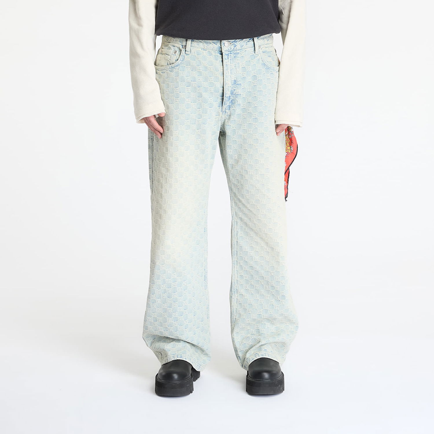 Дънки MISBHV MISBHV Monogram Ocean Washed Jeans 33 Синьо | 250M316, 0