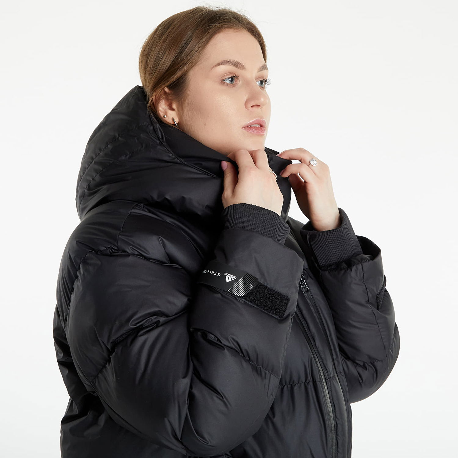 Пухо яке adidas Performance Stella McCartney x Long Puffer Black Черно | HF9002, 1