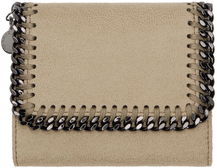 Портфейл Stella McCartney Stella McCartney Falabella Tri-Fold Wallet Бежово | 431000WP0445, 0