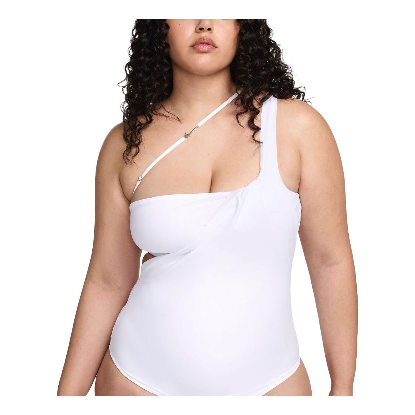 боди Nike One Shoulder Bodysuit Бяло | FJ3284-100, 0