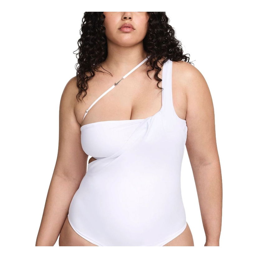 боди Nike One Shoulder Bodysuit Бяло | FJ3284-100