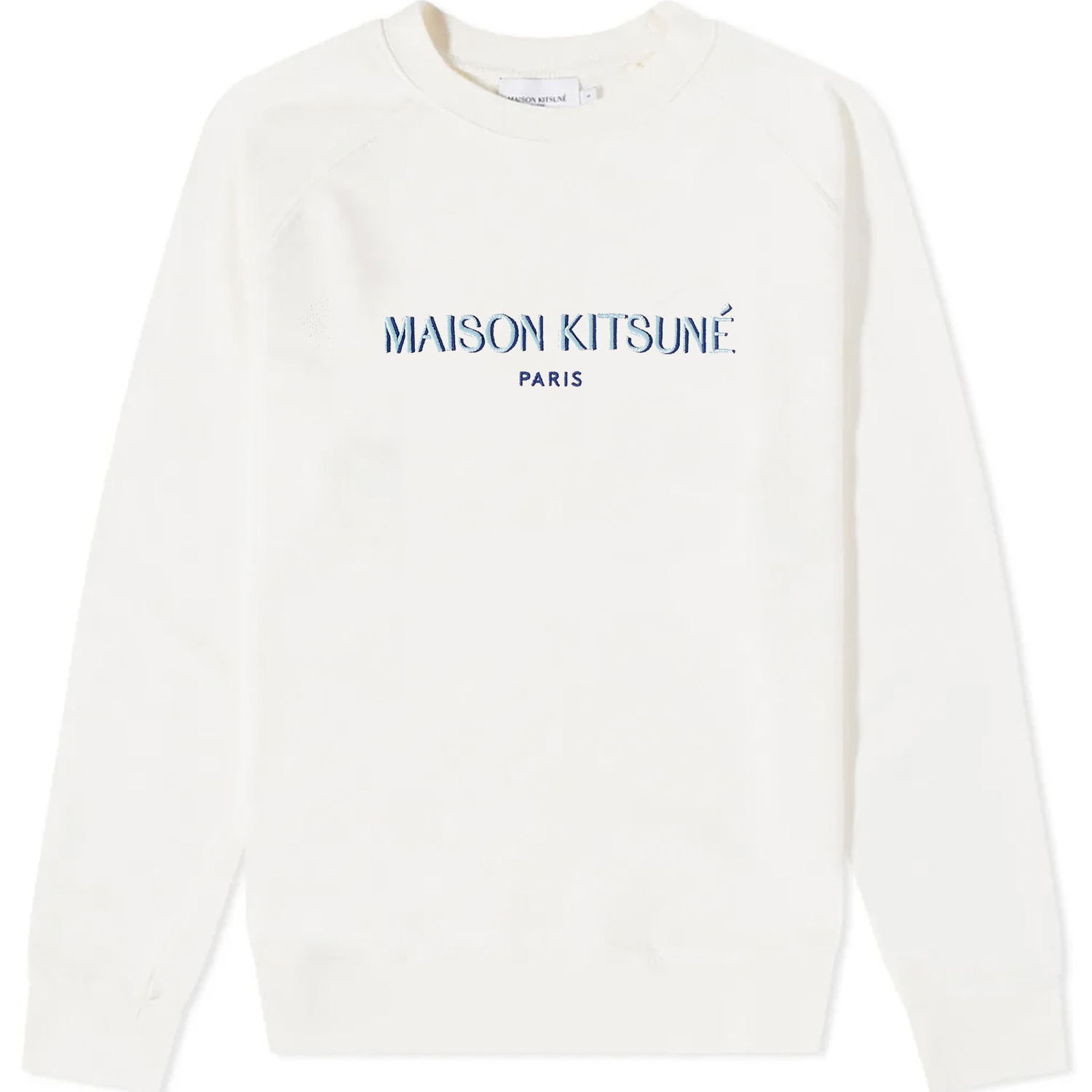 Пуловер MAISON KITSUNÉ Paris Regular Sweatshirt Бяло | KM00311KM0020-P103, 0