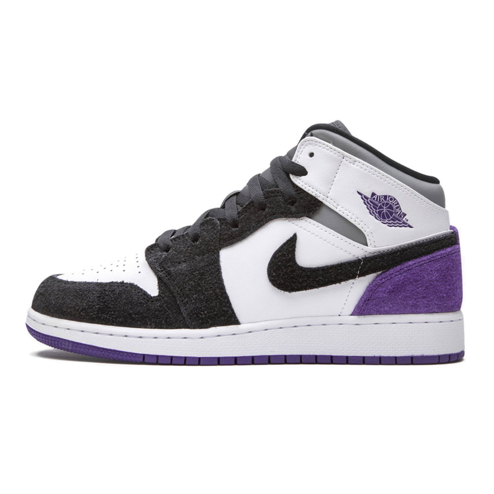 Кецове и обувки Jordan Air Jordan 1 Mid SE GS "Varsity Purple" Лилаво | BQ6931-105, 0