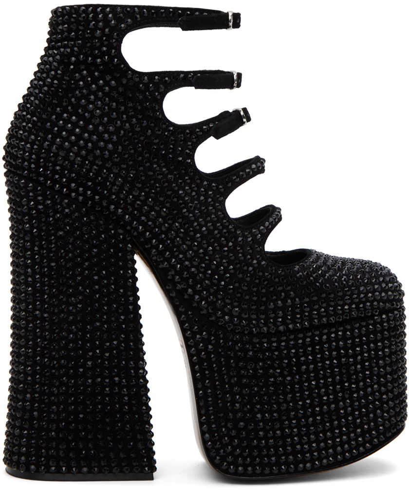 Бижута Marc Jacobs Marc Jacobs 'The Rhinestone Kiki' Platform Heels Черно | 2R3FBO011F14, 0