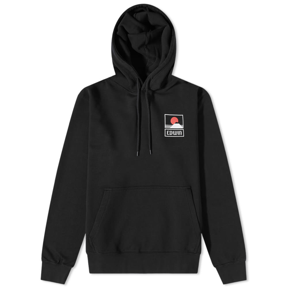 Суитчър EDWIN Sunset Mt Fuji Popover Hoody Черно | I029284-8967, 0