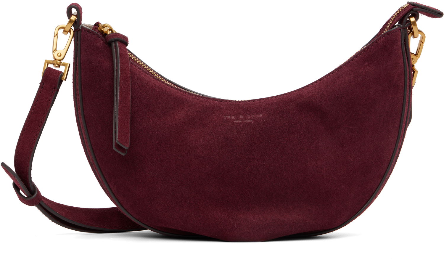 Чанта през рамо rag & bone Rag & Bone Alix Suede Crossbody Bag Бургунди | SD100812, 0