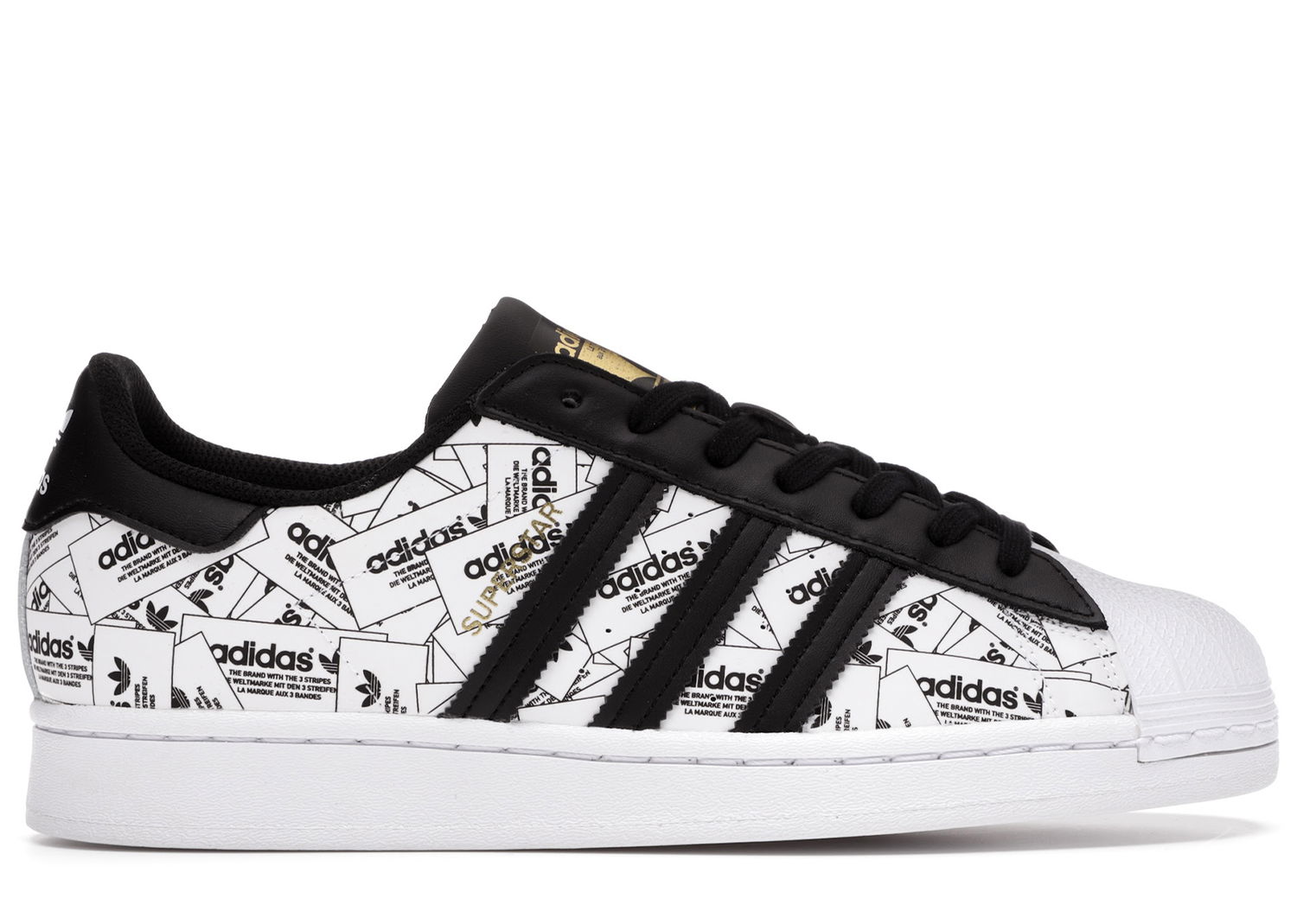 Кецове и обувки adidas Originals Superstar Reflective All-Over Print Бяло | FV2819, 0