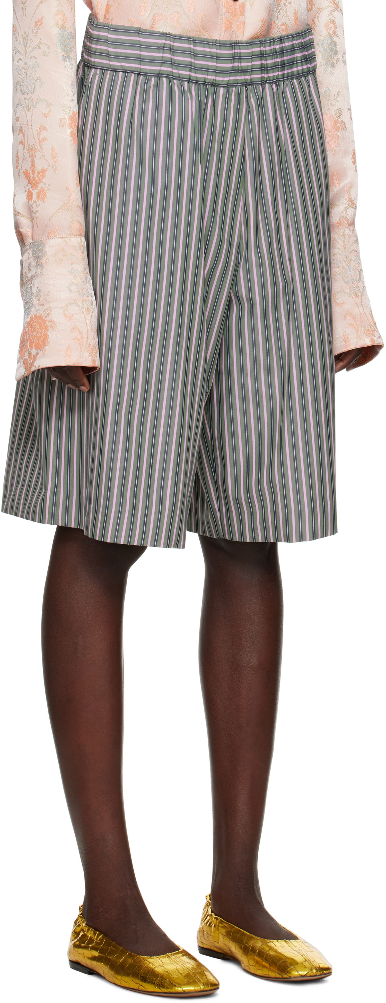 Къси панталони Dries Van Noten Dries Van Noten Striped Shorts Многоцветен | 251-010912-1375, 1