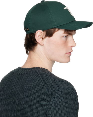 Шапка с козирка Tom Ford TOM FORD Brushed Cotton Baseball Cap Зелено | MH004-TCN057G, 2