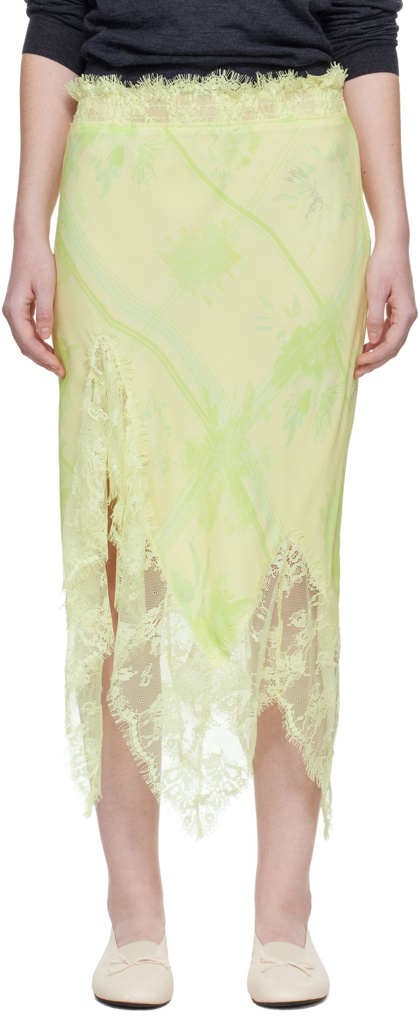 Пола Collina Strada Collina Strada Waterlily Midi Skirt Жълто | XX7014