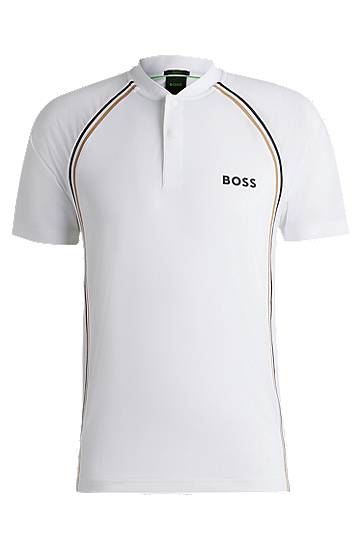 Slim-Fit Super-Stretch Mesh Polo Shirt
