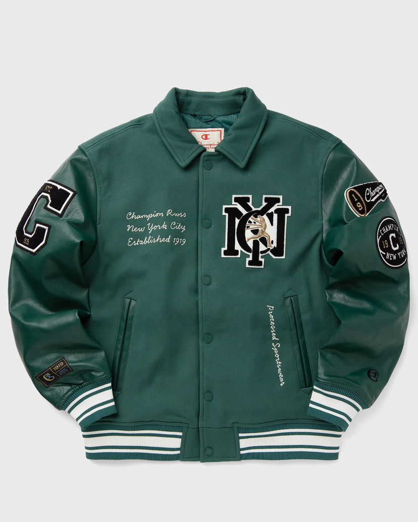 Яке бомбър Champion Bomber Jacket Зелено | 219993-BIS-VAPY