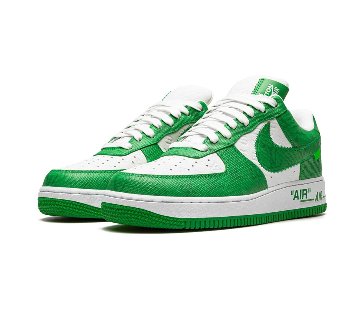 Кецове и обувки Nike Louis Vuitton x Air Force 1 Low By Virgil Abloh "Green" Зелено | DD0216, 1
