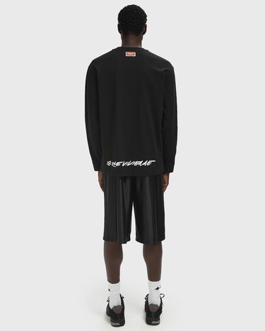Тениска KENZO Kenzo Futura Relax Long Sleeve T-Shirt Черно | FF65TL3514SG.99J, 2