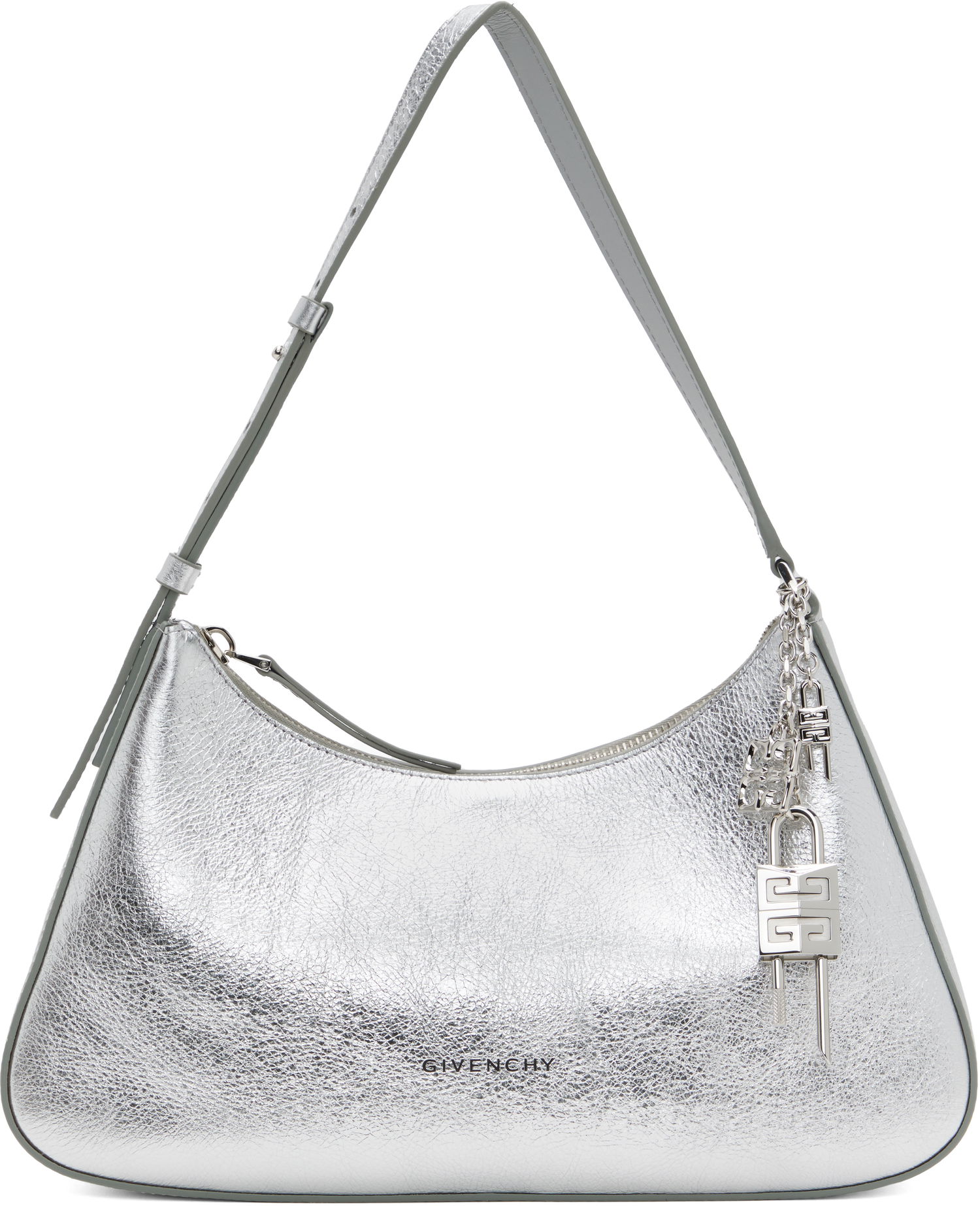 Чанта през рамо Givenchy Small Metallic Leather Shoulder Bag Металик | BB511JB1ZB934, 0