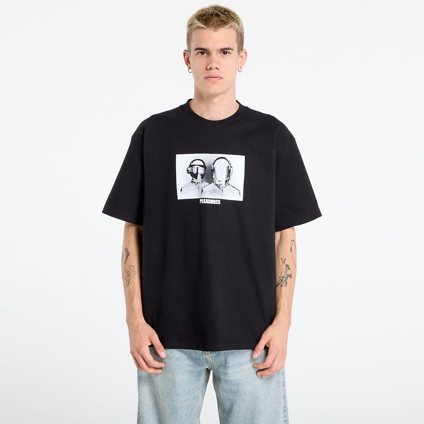 Тениска Pleasures PLEASURES Inverted Graphic T-Shirt Черно | P25DP017-BLACK