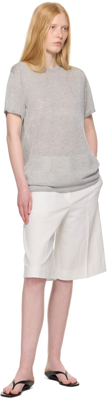 Тениска TOTEME TOTEME Knit T-Shirt Сиво | 253-WRT0531-YA0079, 3