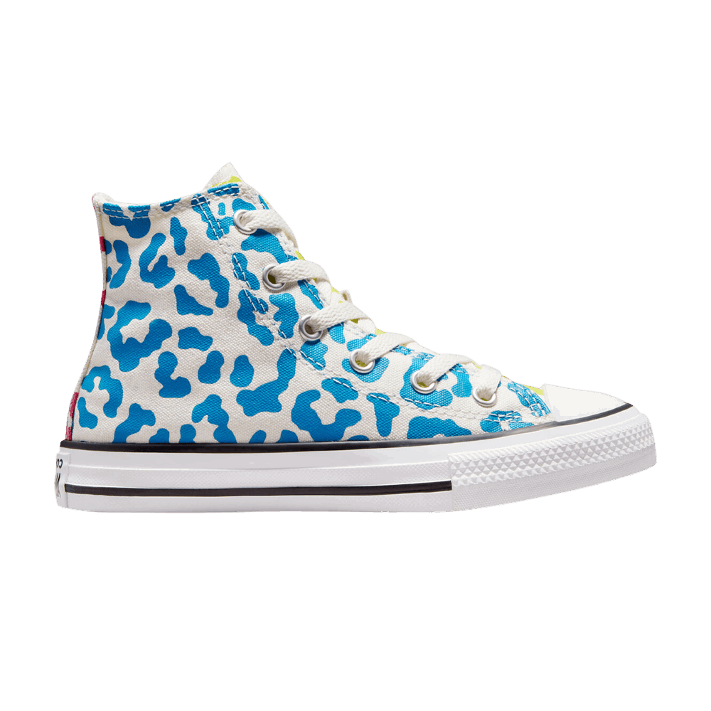 Кецове и обувки Converse Chuck Taylor All Star High GS 'Leopard Print' Синьо | 672089F, 0