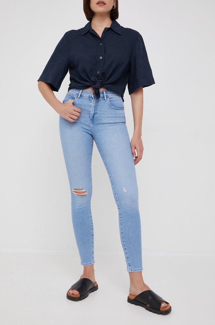 Дънки Wrangler High Rise Skinny Beach Baby Jeans Синьо | W27H4746B, 0