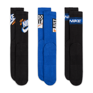 Чорапи Nike Everyday Plus Mid-High Socks (3 Pairs) Черно | HJ9339-902, 4