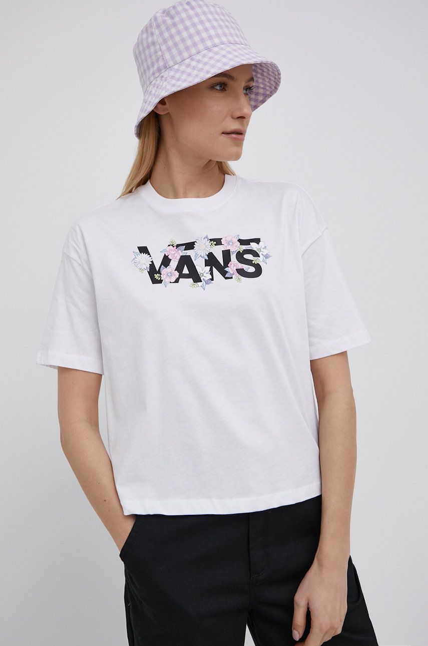 Тениска Vans Flow Rina T-Shirt Бяло | VN0A5LCNWHT1, 0