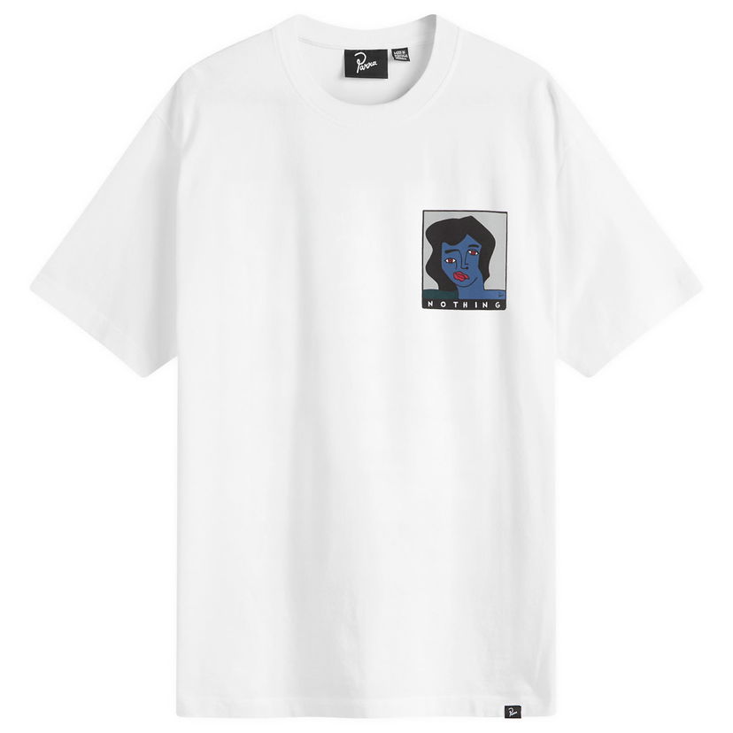 Тениска By Parra Nothing Please T-Shirt Бяло | 54305-WHT