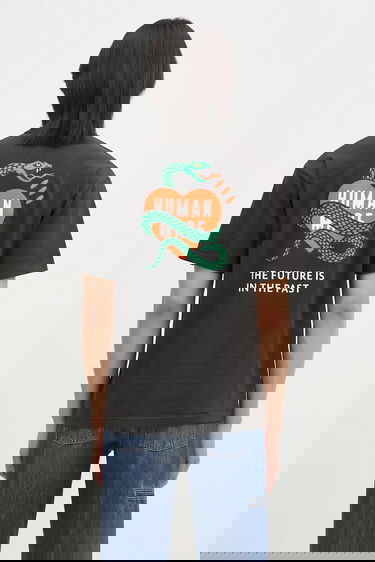 Тениска Human Made Graphic T-Shirt with Snake, Heart, and 'The Future Is In The Past' Print Черно | HM29TE001, 0